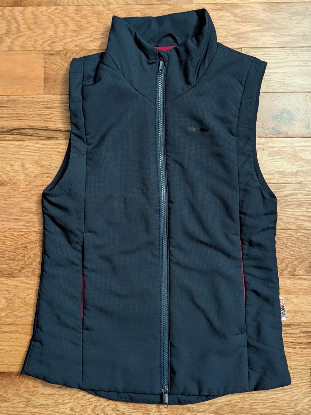 Pacsafe Transit Vest Womens XS Navy Blue Full Zip Anti Theft Technology Travel
